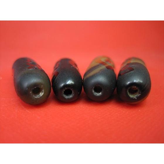 チベット天珠 鳳眼天珠 六字真言 26-32×Φ9-10mm : 天然石のお店Sun