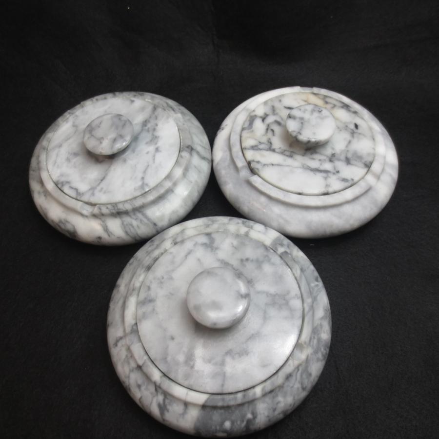 フタつき 灰皿 蓋付き ホワイト＆ブラック 大理石 おしゃれ 送料無料