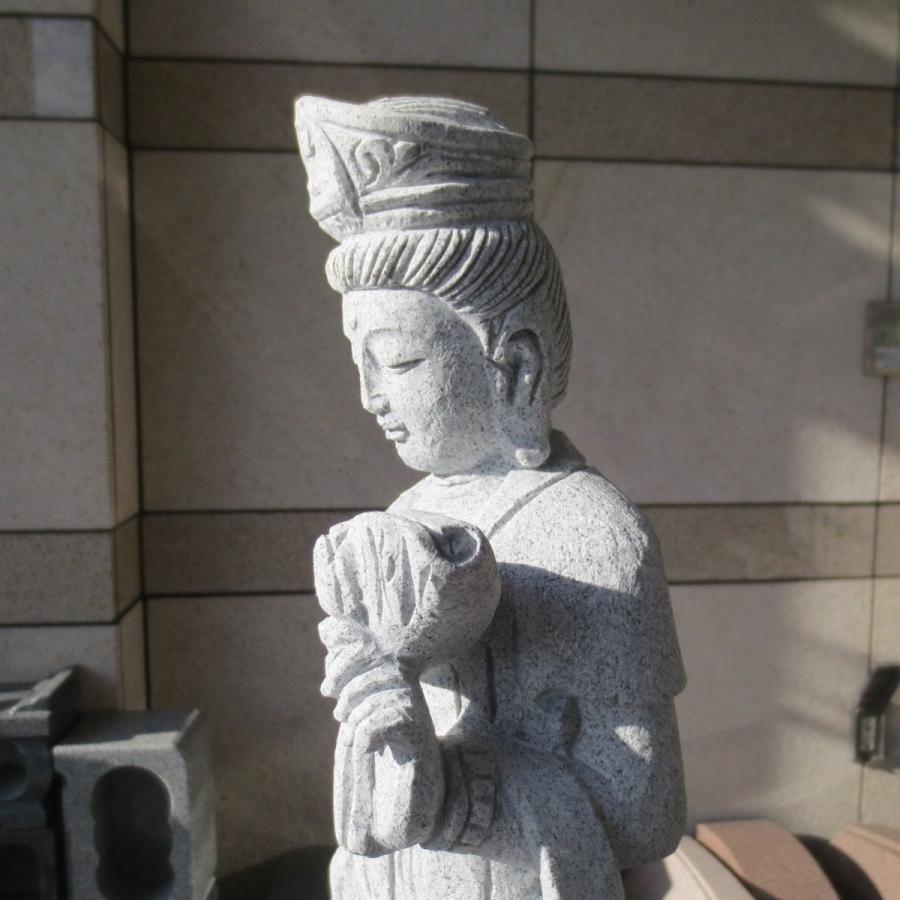 観世音菩薩像 観音様 観音菩薩像 1.5尺 総高57cm 聖観音 観自在菩薩