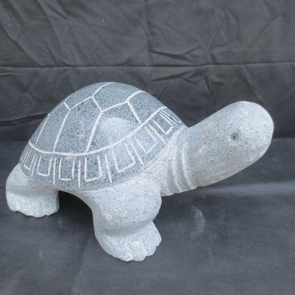 引取限定】天然石製 手水鉢 水鉢【亀の彫刻付き】 引取限定】天然石製