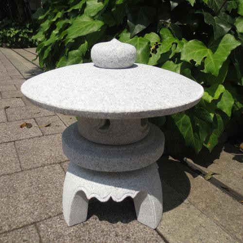 灯籠 燈籠 小さい灯篭 古代丸雪見燈籠 御影石 和室 室内 屋内 店内