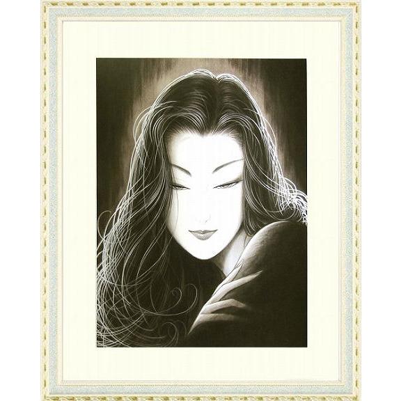 鶴田一郎『シャイニングエンジェル』複製画 【絵画 額付 新品 版画