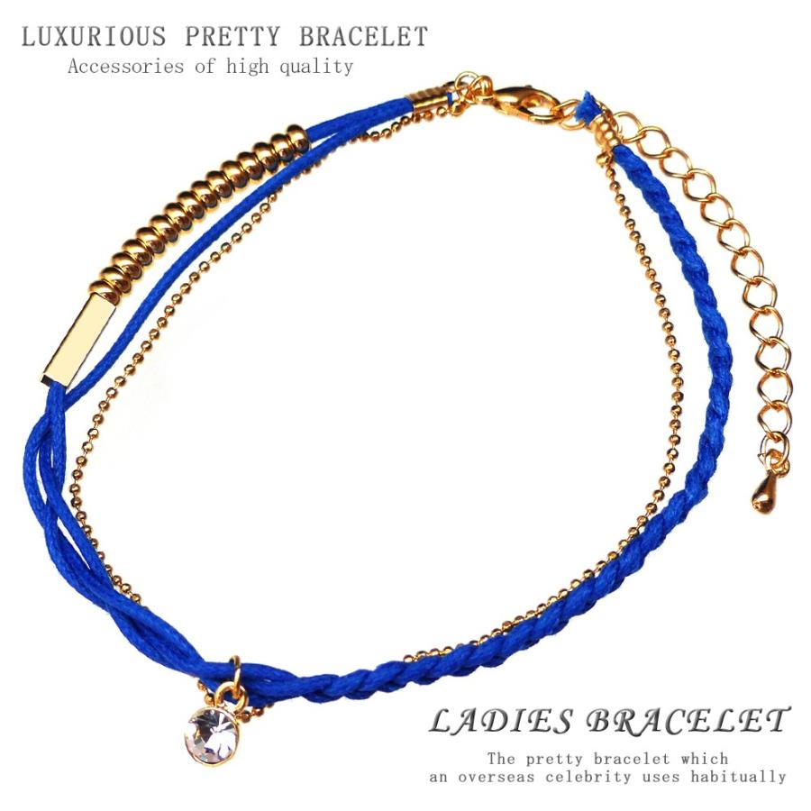 ブレスレット レディース 女性 ミサンガ ブレス アンクレット 華奢