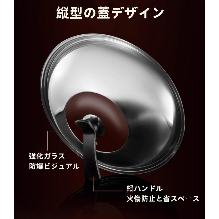 家庭用おでん鍋 36cm おでん分割鍋 調理用ステンレス卓上鍋 IH調理器具