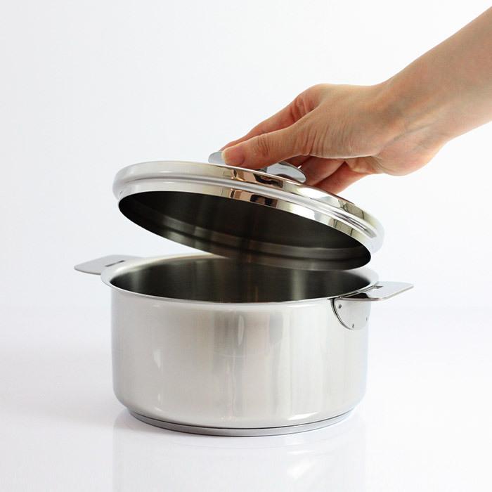 CRISTEL（クリステル） 鍋 両手深鍋 G16cm フタ付き グラフィット