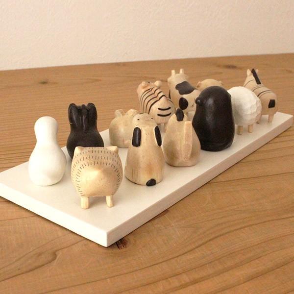 T-LABO polepole ぽれぽれ 木製 置物 えとセット 十二支 ＋ 台座