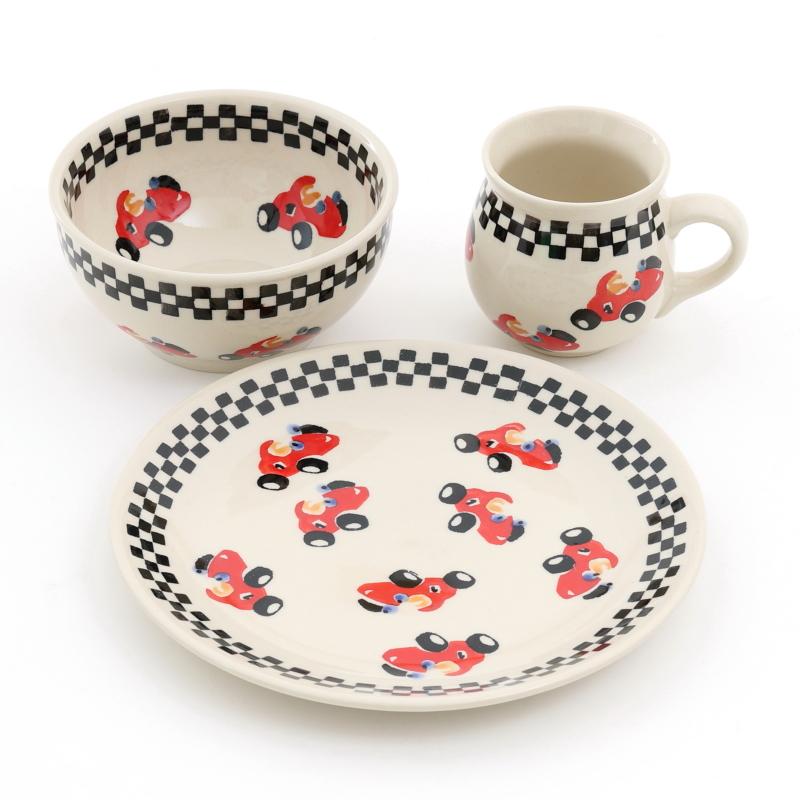 ポーランド食器 ポーリッシュポタリー キッズセット3点 DAUT : POTOK