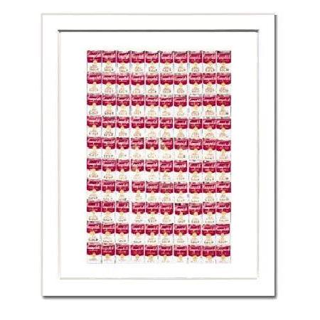 アンディ・ウォーホル額付ポスター-100個の缶1962年 (320×390×15mm