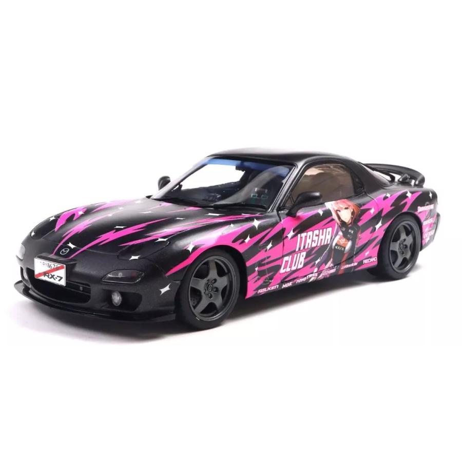 ソリド 1/18 マツダ RX-7 FD3S ソリドワークス 痛車 1999 ブラック