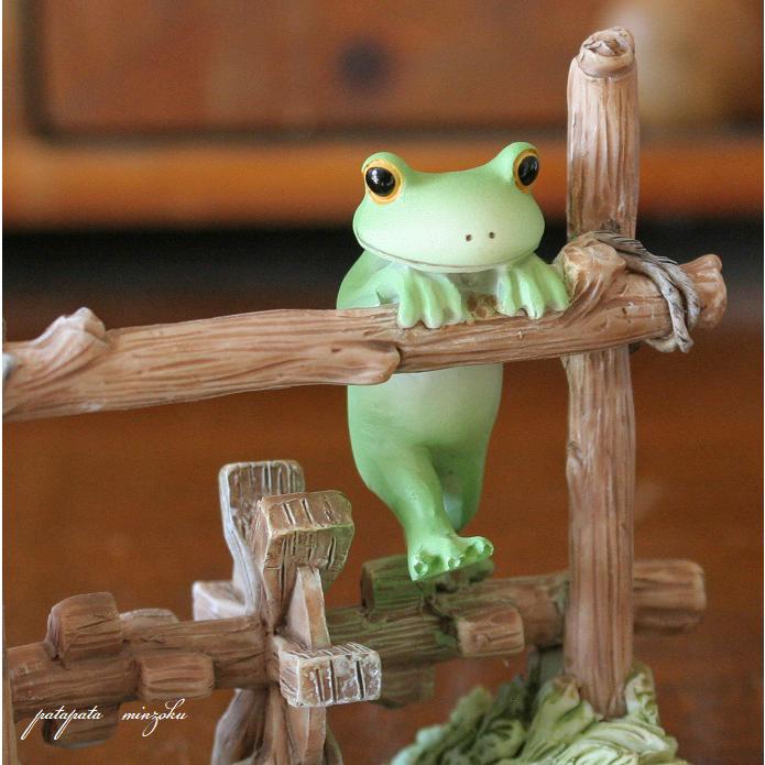 Copeau コポー 水車を踏むカエル 置物 ダイカイ オブジェ カエル 雑貨