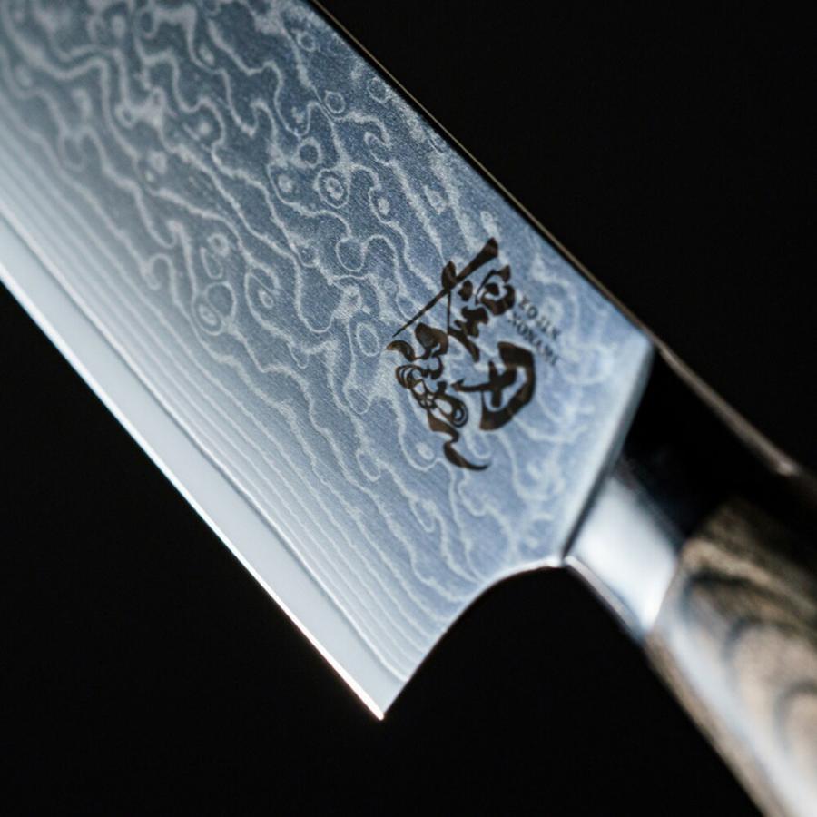 送料無料 煌刃乃波 ダマスカス三徳包丁 / こうじんのなみ 包丁 錆び