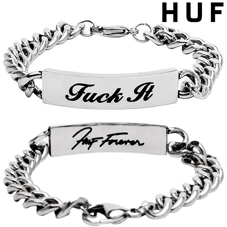 HUF（ハフ） ブレスレット HUF FUCK IT ID BRACELET アクセサリー