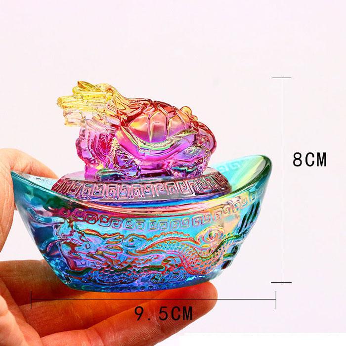 龍亀 】 龍亀 ロングイ 元宝 風水 開運 幸福 幸運 金運 運気上昇 国内