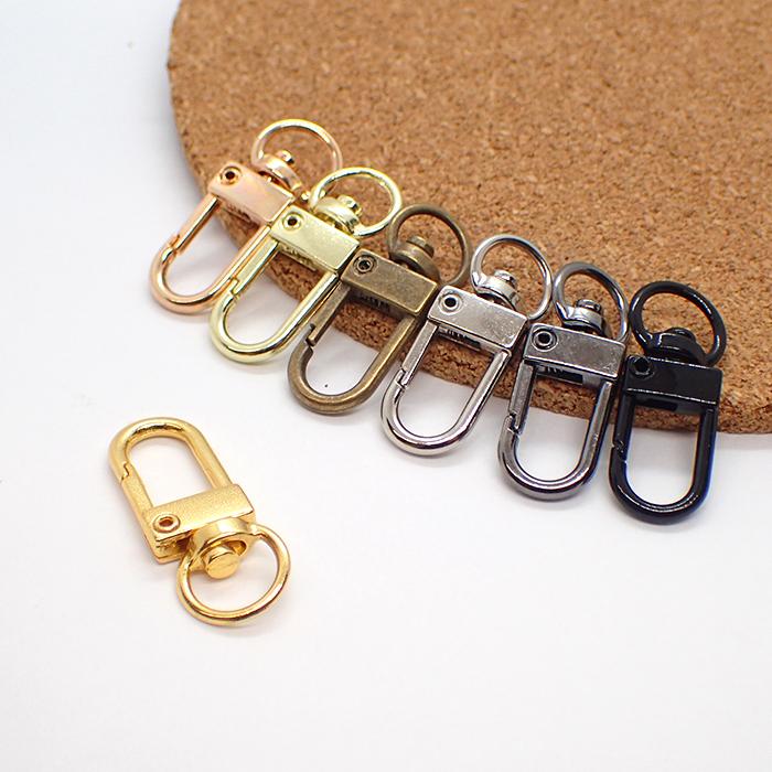 キーホルダーパーツ (09) U字型ナスカン 10個売り 全長約33mm カニカン