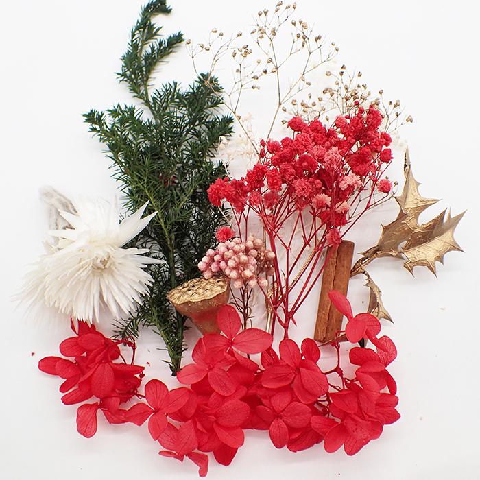 ドライフラワー (80) ウインターアソート 2022 クリスマス 花材 ブーケ
