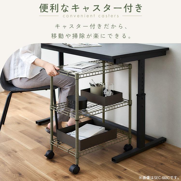 IRIS OHYAMA（アイリスオーヤマ） スチールラック キャスター付き 幅