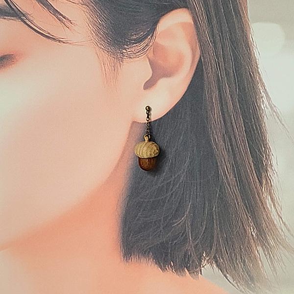 木の実のピアス・イヤリング / レディース 秋 冬 ナチュラル 可愛い