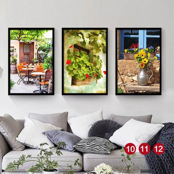 単品 33×43cm アートパネル 枠付きフレーム絵画 レトロ ヨーロピアン