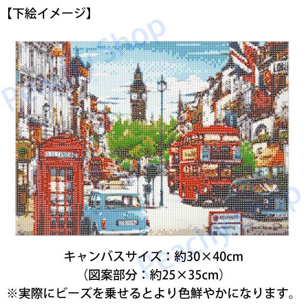 中級 フル ダイヤモンドアート キット ビーズ刺繍 ロンドン 街風景