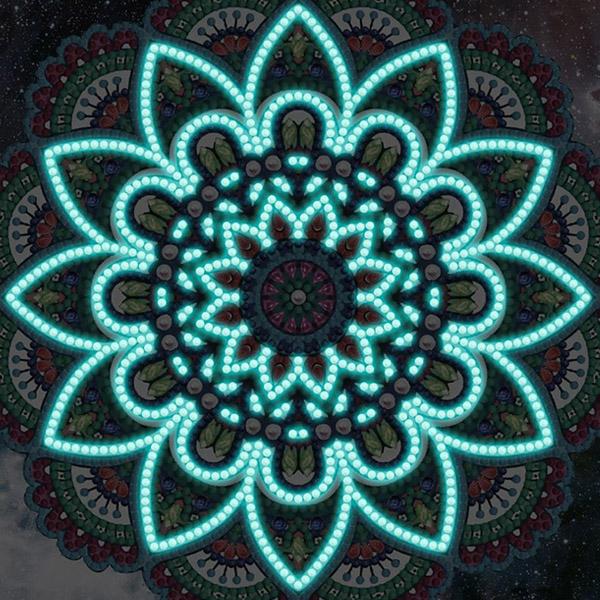 内フレーム付き 夜光ストーンビーズ ダイヤモンドアート 刺繍キット