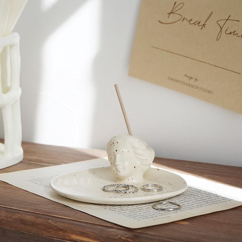 インセンスホルダー お香立て 線香 キャンドルホルダー トレー トレイ