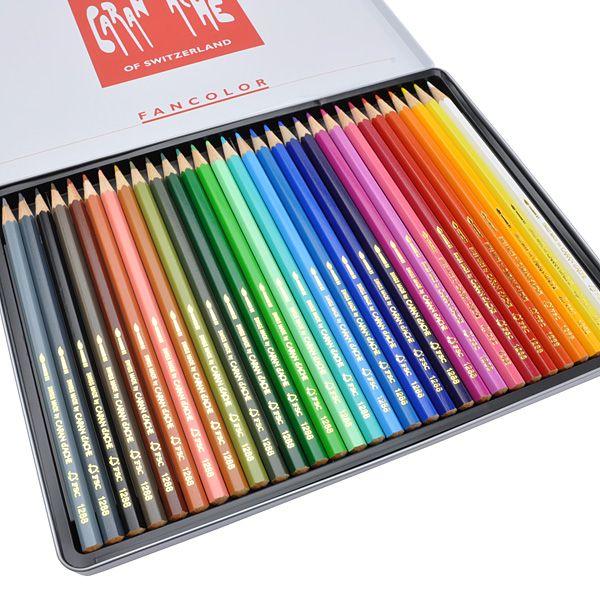 CARAN d'ACHE（カランダッシュ） 色鉛筆 30色 プレゼント ファンカラー