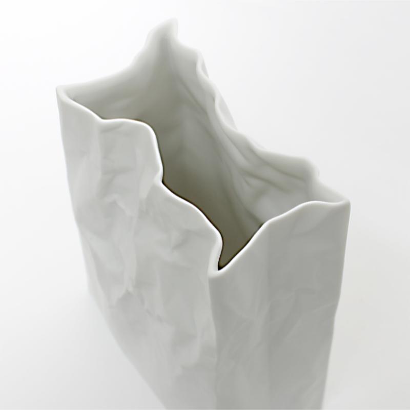 ニュークリンクルスーパーバッグ/ホワイト/LL/19.5cm/小松誠/花器