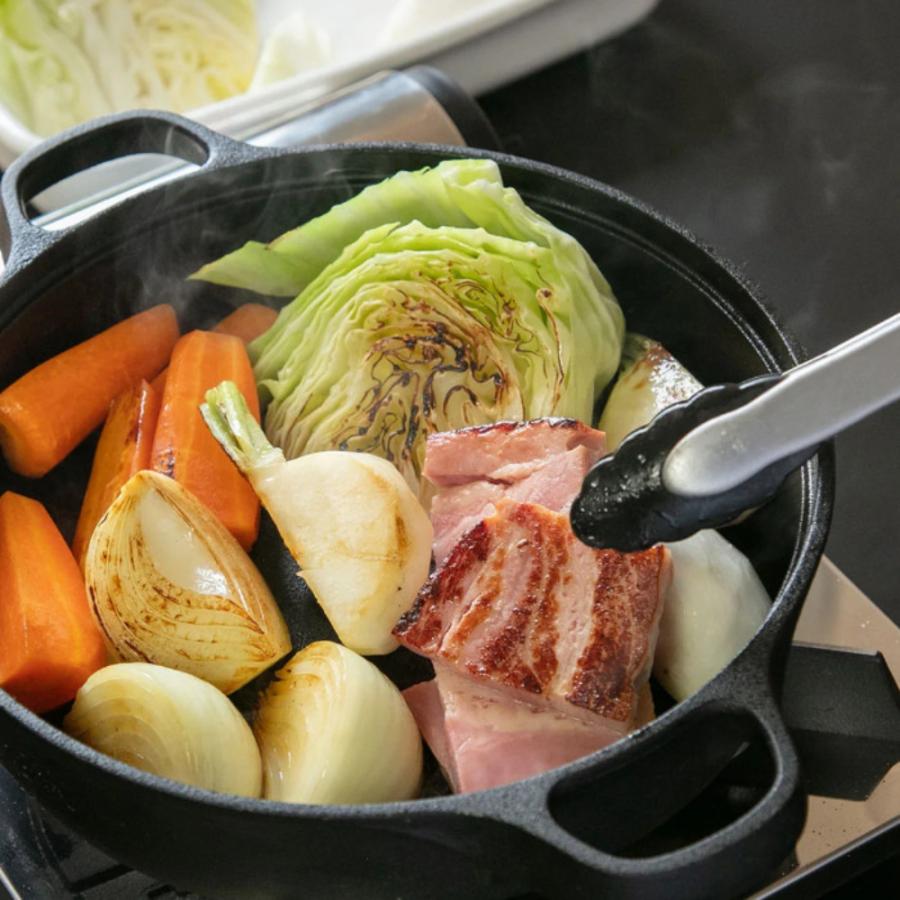 OIGEN（オイゲン） 及源鋳造 南部鉄器 鉄鍋 JYO 24cm 木蓋付き 日本製