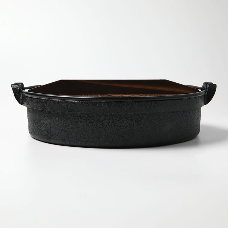 南部鉄 すきやき鍋 木蓋付き いろどり すき鍋 26cm IH対応 南部鉄器