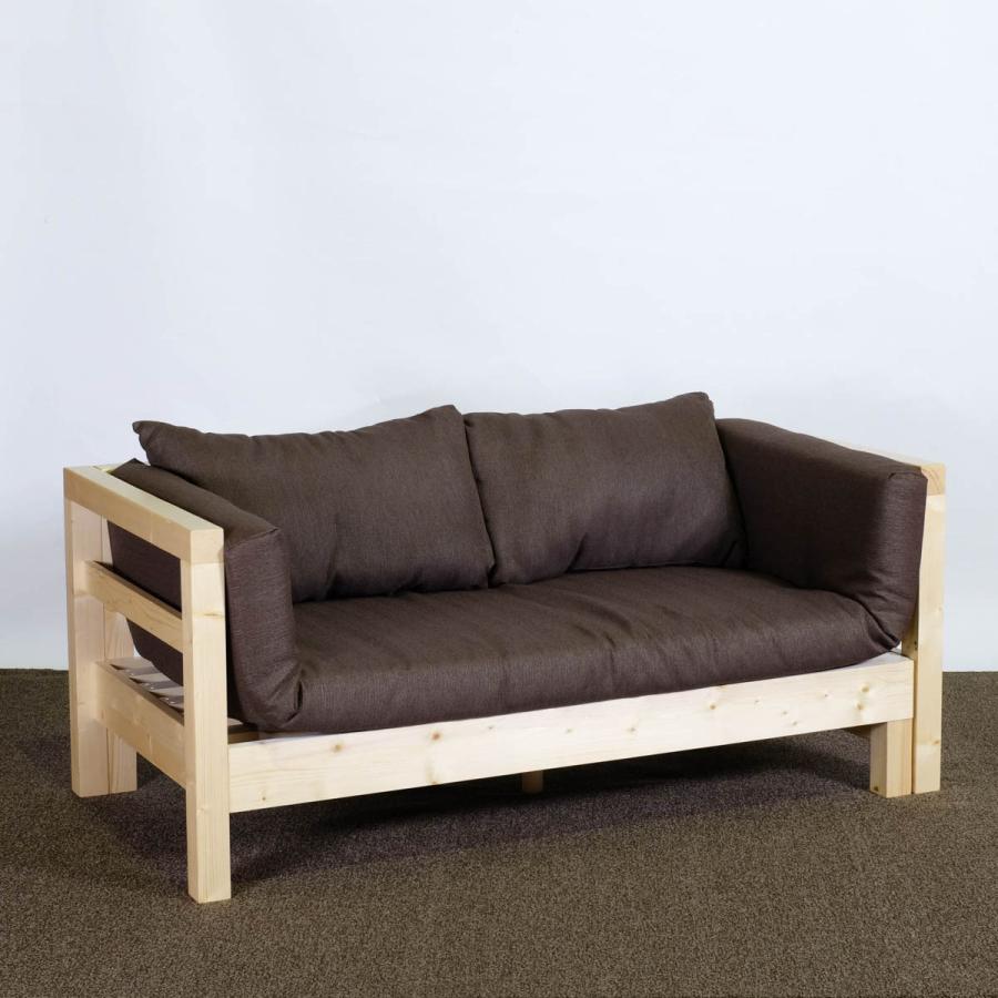 ソファベッド セミシングル すのこ スノコ 伸長式 木製 天然木 撥水