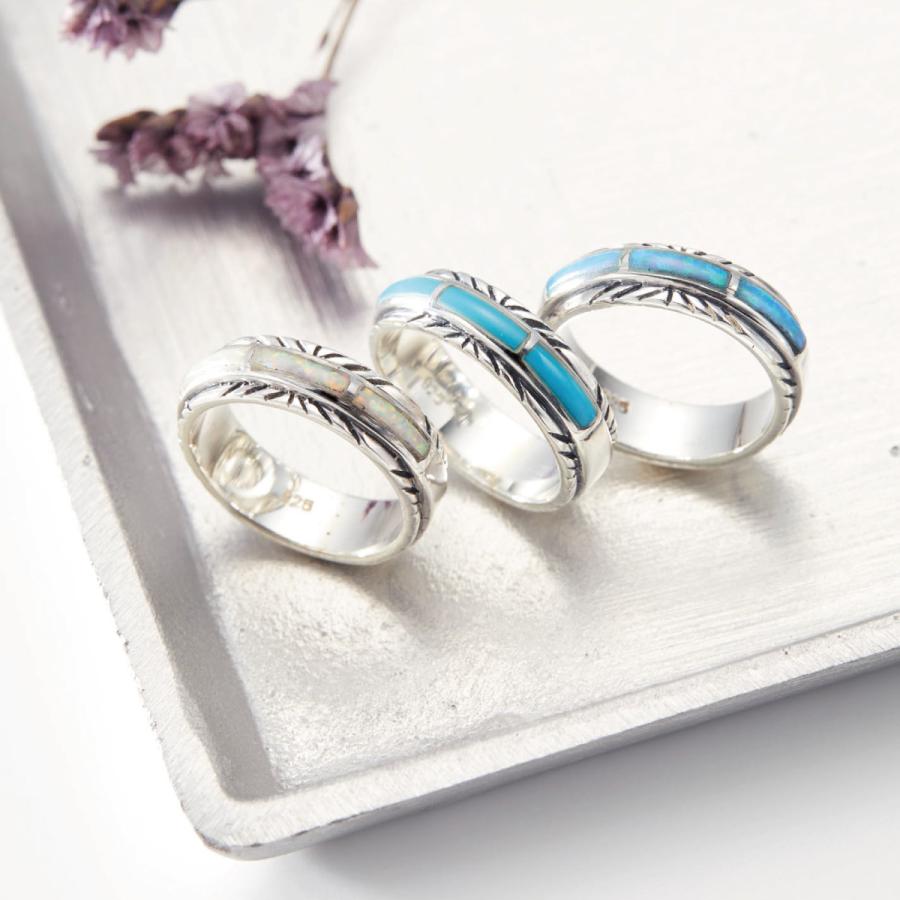 リング シルバー925 オパール ネリターコイズ ネイティブ インディアン