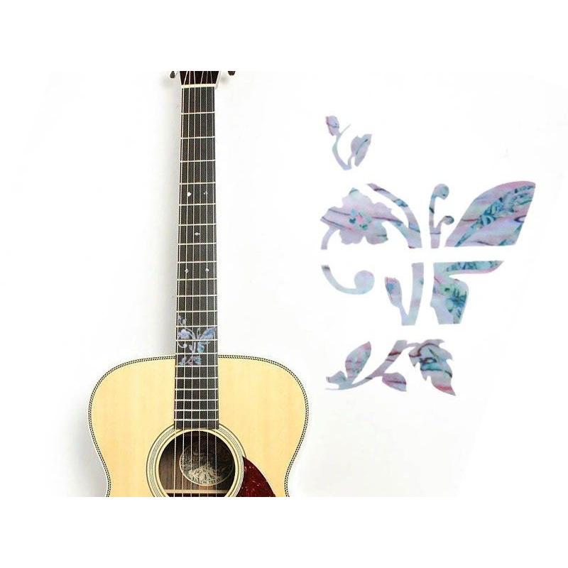 ギターインレイスタイルデコステッカー#蝶 : Piいい - 通販 - Yahoo