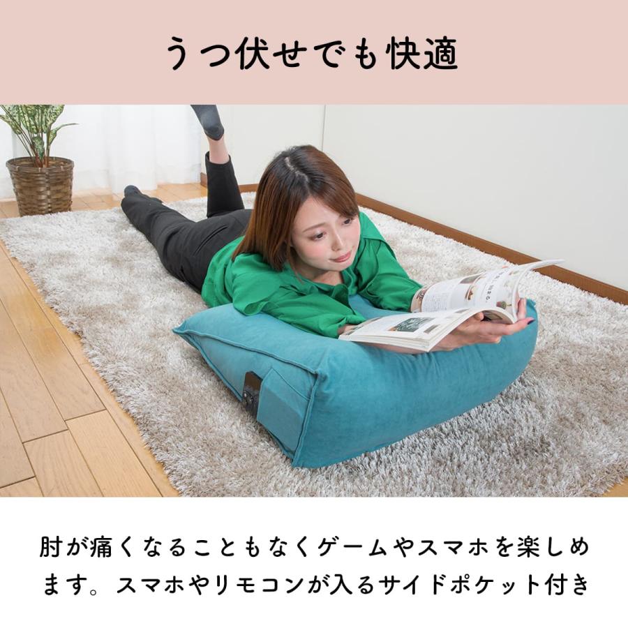 PILOX'S クッション 背もたれ 小さめ 60×20×50cm 三角クッション