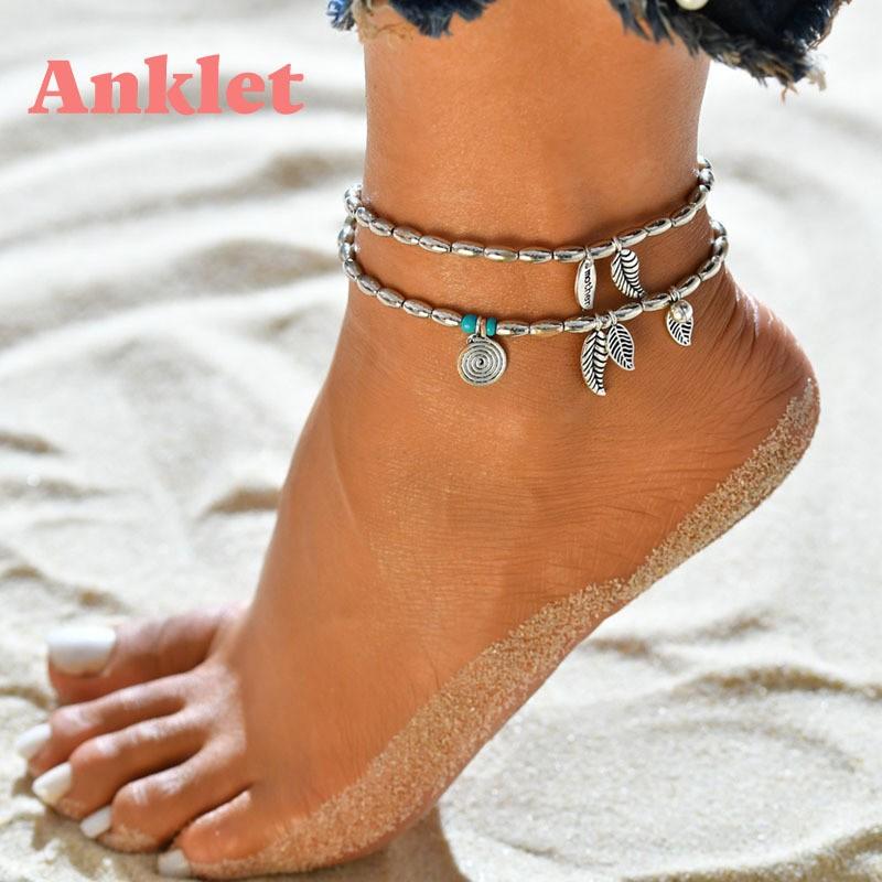 plusnao（プラスナオ） アンクレット レディース リーフ 葉 調節可能