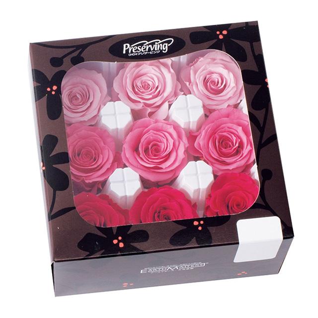 プリザーブドフラワー 花材 資材】 ピンクミックス・ローズ・かのん