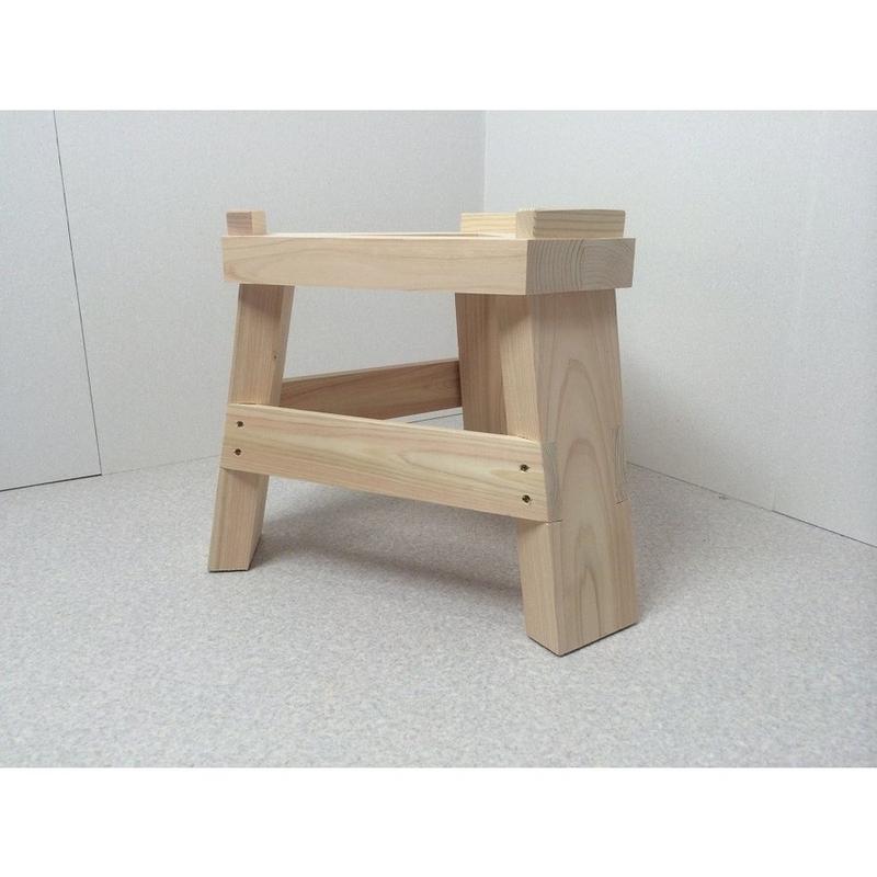 ひのき製もち臼木台 ( みかげ石 もち臼 1升用 専用木台 ) 日本製 木台