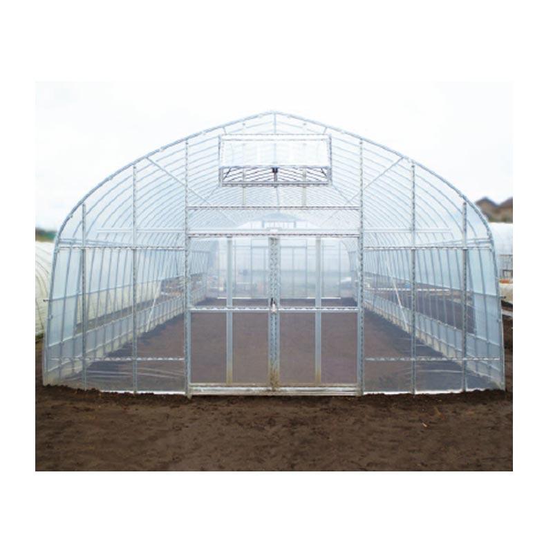 ビニールハウス用妻面 ニュービニツマ 柱セット ドア両開き 63-33 間口