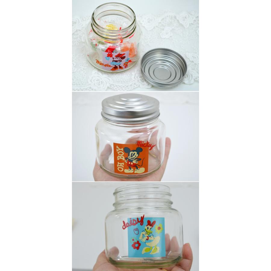 レトロ瓶 ガラスキャニスター ディズニー ガラスポット ミッキー