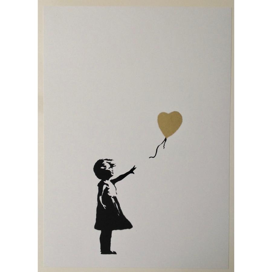 Banksy バンクシー GIRL WITH GOLD BALLOON WCP リプロダクション