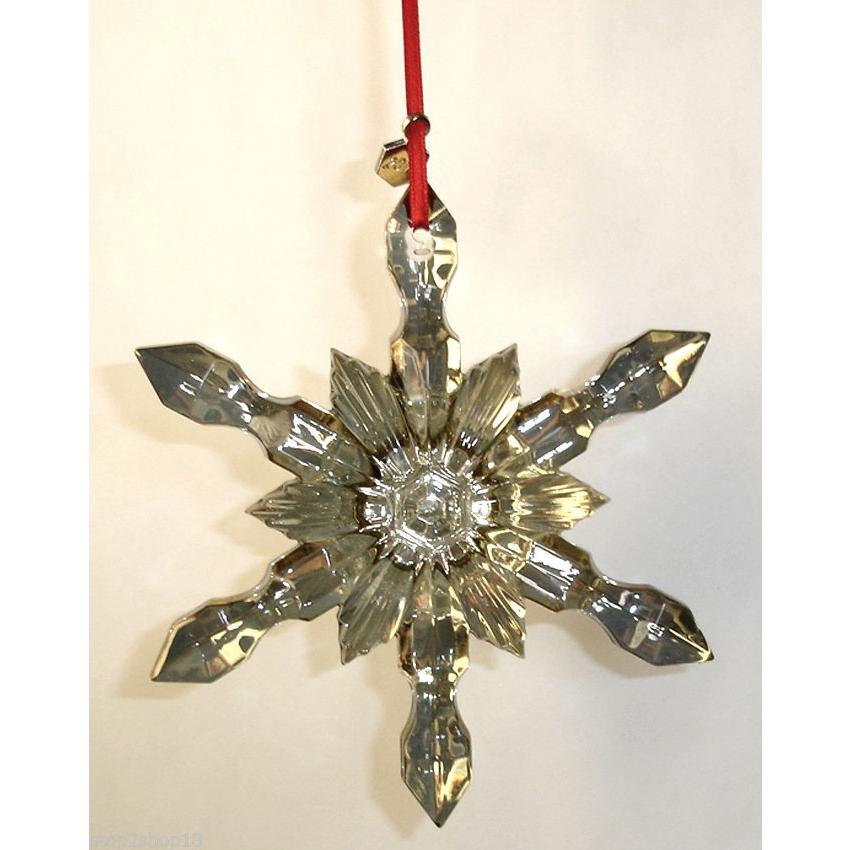 バカラ（Baccarat） スノーフレーク ゴールド クリスタル オーナメント