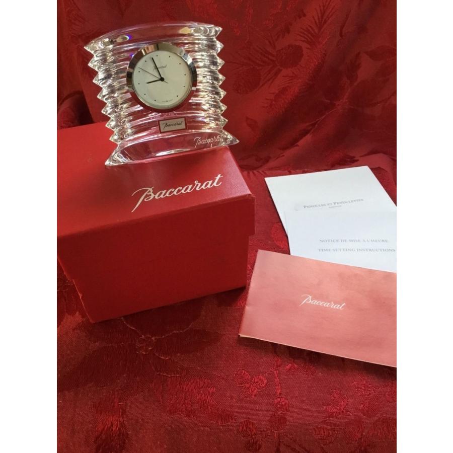 バカラ（Baccarat） ラランドアート クリスタル 時計 ペーパーウェイト