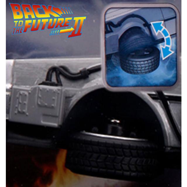 バックトゥザフューチャー ミニカー デロリアン タイムマシン 1:24