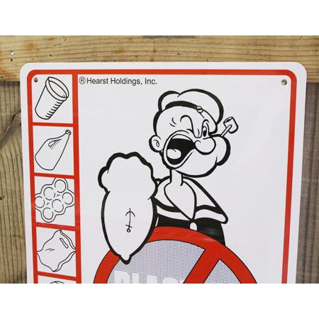 ポパイ サインプレート 看板 サインボード インテリア 雑貨 壁 飾り
