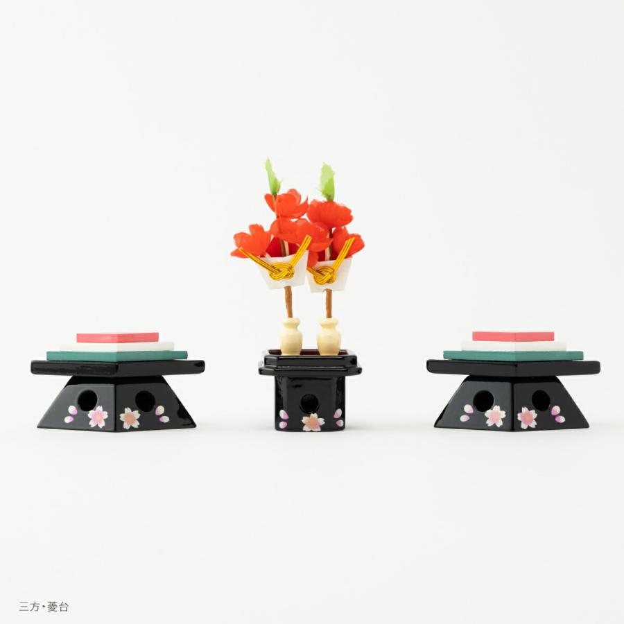 ぷりふあ 雛人形 収納飾り コンパクト お雛様 雛 親王飾り ふるうる 花