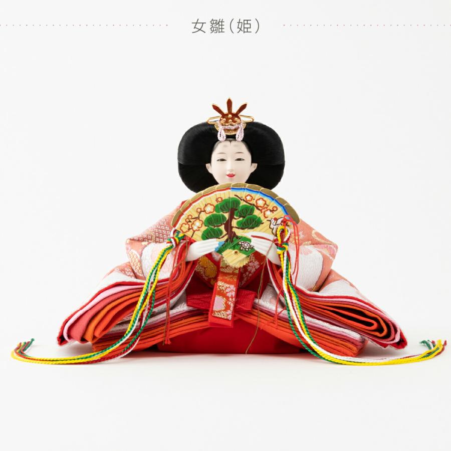 ぷりふあ 雛人形 収納飾り コンパクト お雛様 雛 親王飾り ふるうる 花