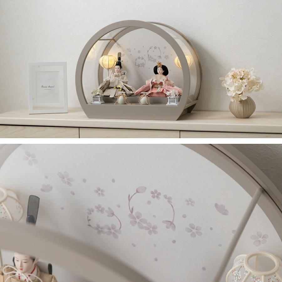 ぷりふあ 雛人形 ケース飾り コンパクト おしゃれ かわいい インテリア