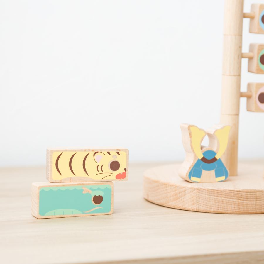 ぷりふあ 鯉のぼり 室内用 木製 おしゃれ コンパクト 卓上 prefer MOKU