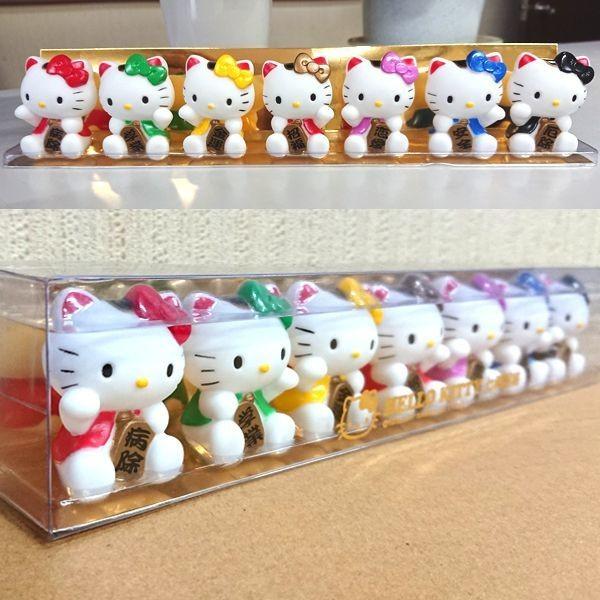 サンリオ ハローキティ 七福招き猫 根付け ストラップ 赤 ハローキティ