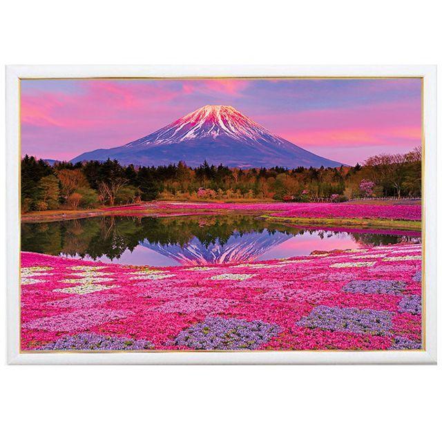 ジグソー日本の風景「夕陽に染まる富士」フレームセット（1000マイクロ