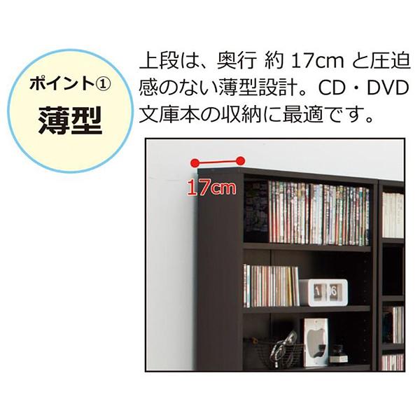 大容量ホームシェルフW75 (幅75cm 高さ180cm 本棚 書棚 収納インテリア